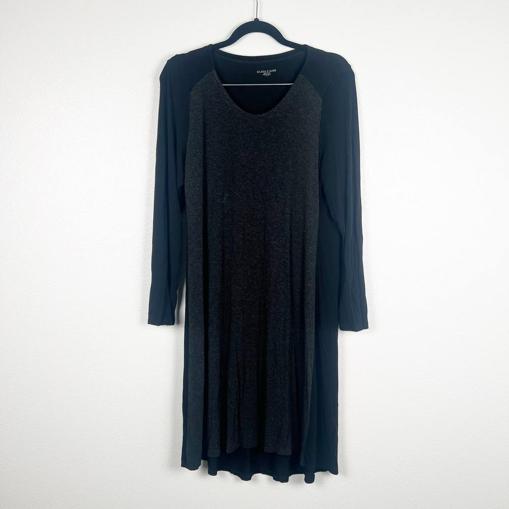 Eileen Fisher Long Sleeve‎ Scoop Neck Dress